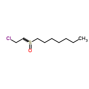 Heptane,1-[(2-chloroethyl)sulfinyl]- Structure,24475-73-8Structure