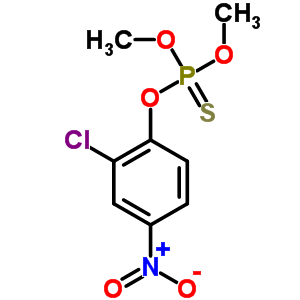 (2-氯-4-硝基苯氧基)-二甲氧基-巯基膦烷结构式_2463-84-5结构式
