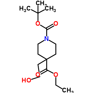 4-(2-羟基乙基)-1,4-哌啶二羧酸 1-(1,1-二甲基乙基) 4-乙酯结构式_247133-32-0结构式
