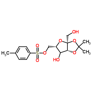 6-O-对甲苯磺酰基-2,3-O-异亚丙基-alpha-L-呋喃山梨糖结构式_2484-54-0结构式