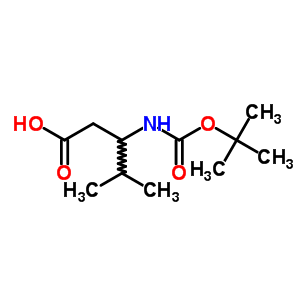 Boc-dl-beta-leucine结构式_248924-39-2结构式