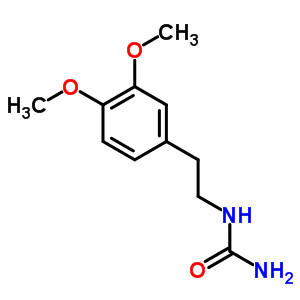 N-[2-(3,4-二甲氧基苯基)乙基]-脲结构式_25017-47-4结构式
