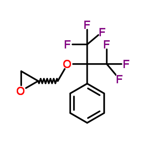 2-[[2,2,2-三氟-1-苯基-1-(三氟甲基)乙氧基]甲基]-环氧乙烷结构式_25056-11-5结构式