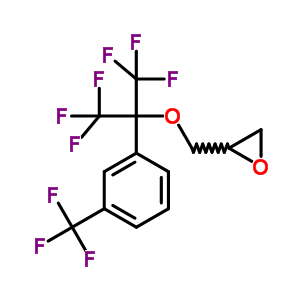 2-[[2,2,2-三氟-1-(三氟甲基)-1-[3-(三氟甲基)苯基]乙氧基]甲基]-环氧乙烷结构式_25056-12-6结构式