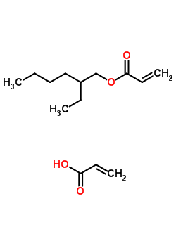 2-丙烯酸与 2-乙基己基 2-丙烯酸酯聚合物结构式_25134-51-4结构式