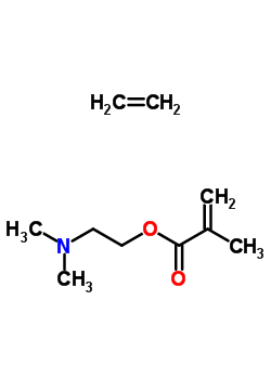 2-甲基-2-丙烯酸 2-(二甲基氨基)乙基酯与乙烯聚合物结构式_25134-54-7结构式