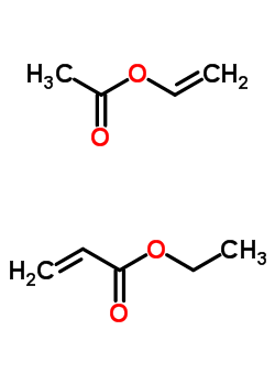 2-Propenoic acid, ethyl ester, polymer with ethenyl acetate Structure,25190-97-0Structure