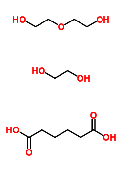 Adipic acid, polymer with ethylene glycol and diethylene glycol Structure,25214-18-0Structure