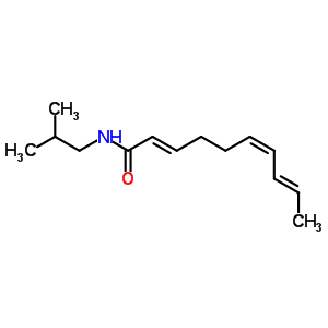 (2E,6z,8e)-n-(2-methylpropyl)-2,6,8-decatrienamide Structure,25394-57-4Structure