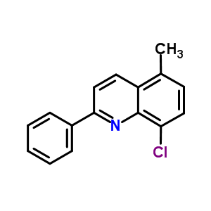 8-氯-5-甲基-2-苯基-喹啉结构式_25413-16-5结构式