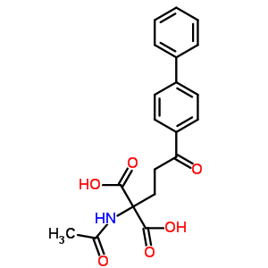 2-(乙酰基氨基)-2-(3-[1,1-联苯]-4-基-3-氧代丙基)-丙二酸结构式_2545-54-2结构式