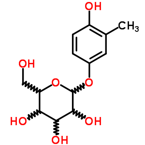 高熊果酚苷对照品结构式_25712-94-1结构式