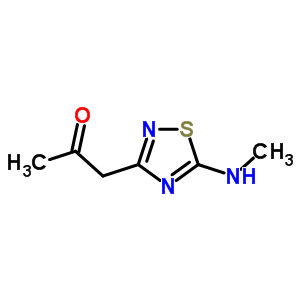 1-(5-Methylamino-[1,2,4]thiadiazol-3-yl)-propan-2-one Structure,257862-97-8Structure