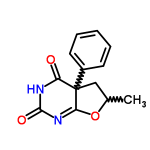 5,6-二氢-6-甲基-4a-苯基-呋喃并[2,3-d]嘧啶-2,4(3h,4ah)-二酮结构式_25860-54-2结构式