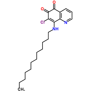 7-氯-8-(十二基氨基)-5,6-喹啉二酮结构式_25943-50-4结构式