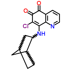 5,6-Quinolinedione,8-(bicyclo[2.2.1]hept-2-ylamino)-7-chloro- Structure,25943-52-6Structure