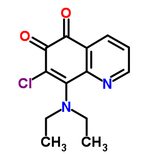 5,6-Quinolinedione,7-chloro-8-(diethylamino)- Structure,25943-57-1Structure