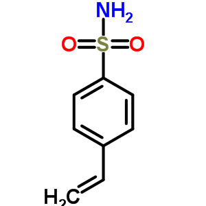 (4-乙烯基苯)磺酰胺结构式_2633-64-9结构式