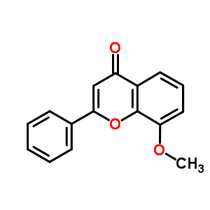 8-甲氧基-2-苯基色酮结构式_26964-26-1结构式