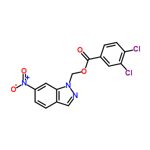3,4-二氯苯甲酸 (6-硝基-1H-吲唑-1-基)甲酯结构式_27225-66-7结构式