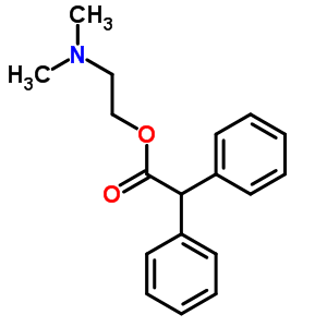 (9CI)-a-苯基苯乙酸 2-(二甲基氨基)乙酯盐酸盐结构式_2723-37-7结构式