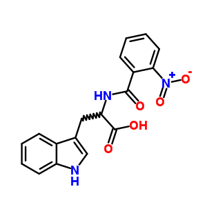 N-(2-硝基苯甲酰基)-L-色氨酸结构式_27261-93-4结构式