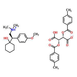 R-文拉法辛-二对甲苯甲酰-D-酒石酸盐结构式_272788-00-8结构式