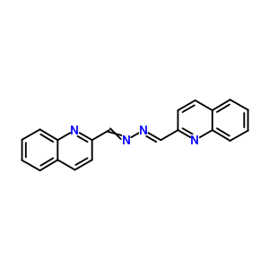 2-Quinolinecarboxaldehyde,2-(2-quinolinylmethylene)hydrazone Structure,27346-97-0Structure