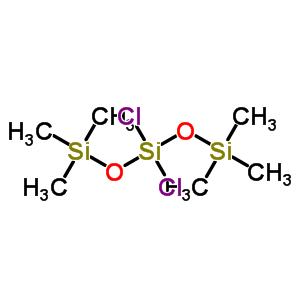 3,3-二氯-1,1,1,5,5,5-六甲基-三硅氧烷结构式_2750-44-9结构式