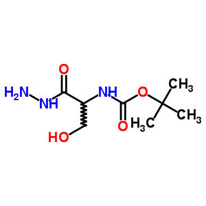 N-[(1,1-二甲基乙氧基)羰基]-L-丝氨酸肼结构式_2766-42-9结构式