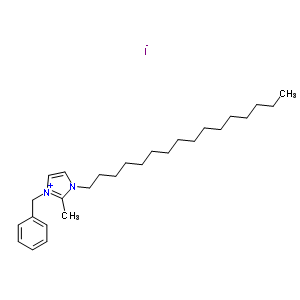 1-苄基-3-鲸蜡基-2-甲基咪唑鎓碘化物结构式_278603-08-0结构式