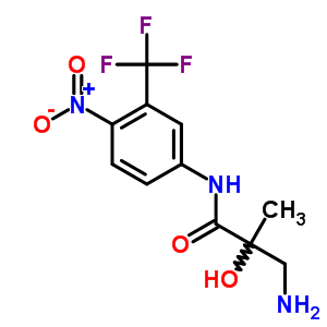 3-氨基-2-羟基-2-甲基-N-[4-硝基-3-(三氟甲基)苯基]丙酰胺结构式_279228-81-8结构式