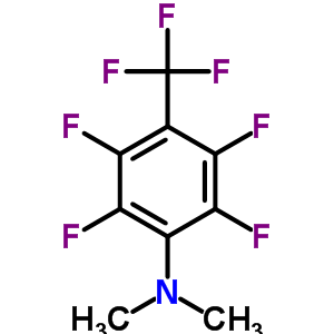 2,3,5,6-四氟-N,N-二甲基-4-(三氟甲基)苯胺结构式_28012-10-4结构式