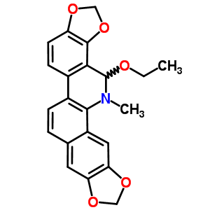 乙氧基血根碱对照品结构式_28342-31-6结构式