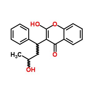 杀鼠灵醇结构式_28392-96-3结构式