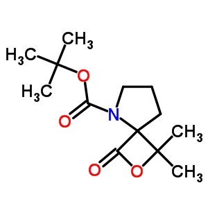 1,1-二甲基-3-氧代-2-噁-5-氮杂螺[3.4]辛烷-5-羧酸 1,1-二甲基乙酯结构式_287401-30-3结构式