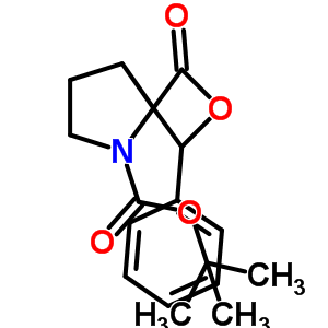 1-氧代-3-苯基-2-噁-5-氮杂螺[3.4]辛烷-5-羧酸 1,1-二甲基乙酯结构式_287401-31-4结构式