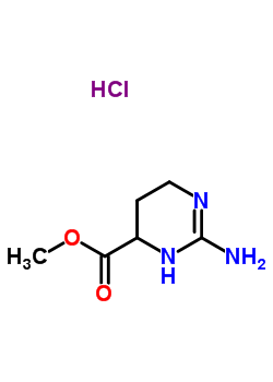 (+)-Hexahydro-2-imino-4-pyrimidinecarboxylicacid methyl ester, monohydrochloride Structure,28958-95-4Structure