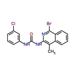 n-(1-溴-4-甲基-3-异喹啉)-n-(3-氯苯基)-脲结构式_28970-88-9结构式