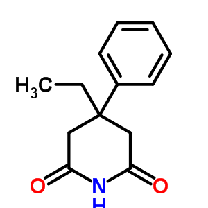 2,6-Piperidinedione,4-ethyl-4-phenyl- Structure,2900-50-7Structure