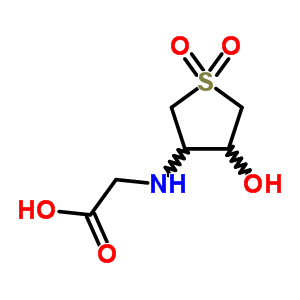 (4-羟基-1,1-二氧代-四氢-1lambda*6*-噻吩-3-基氨基)-乙酸结构式_294669-00-4结构式