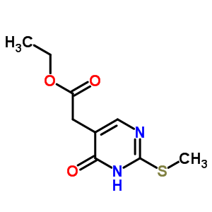 3,4-二氢-2-甲基硫代-4-氧代-5-嘧啶乙酸乙酯结构式_29571-44-6结构式