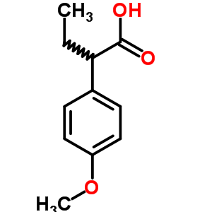 2-(4-Methoxyphenyl)butanoic acid Structure,29644-99-3Structure