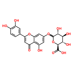 木犀草素-7-葡糖苷酸结构式_29741-10-4结构式