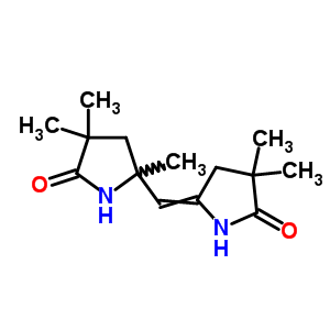 5-[(4,4-二甲基-5-氧代-2-吡咯烷)甲基]-3,3,5-三甲基-2-吡咯烷酮结构式_29777-68-2结构式