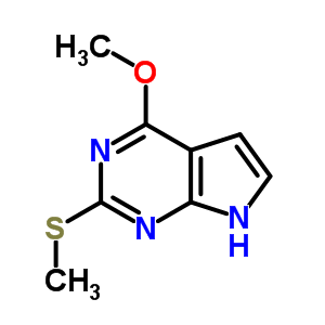 4-甲氧基-2-甲基磺酰基-7h-吡咯并(2,3-d)嘧啶结构式_29877-76-7结构式