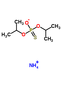 O,O-二异丙基硫代磷酸酯铵盐结构式_29918-57-8结构式