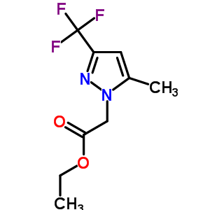 [5-甲基-3-(三氟甲基)-1H-吡唑-1-基]乙酸乙酯结构式_299405-24-6结构式