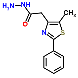 2-(5-Methyl-2-phenyl-1,3-thiazol-4-yl)ethanohydrazide Structure,300664-52-2Structure