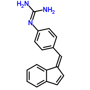 Guanidine,n-[4-(1h-inden-1-ylidenemethyl)phenyl]- Structure,30117-70-5Structure